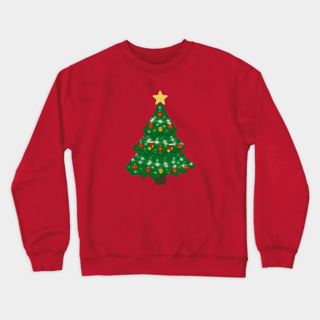 Christmas Tree Crewneck Sweatshirt by KalipsoArt